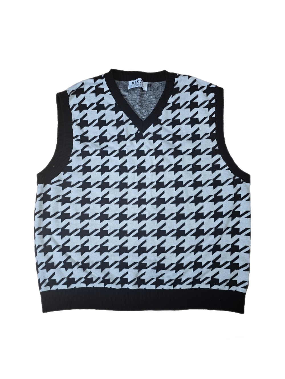 Pixar Disney Inside Out Fear Houndstooth Sweater Vest Costume Cosplay Men's 3XL